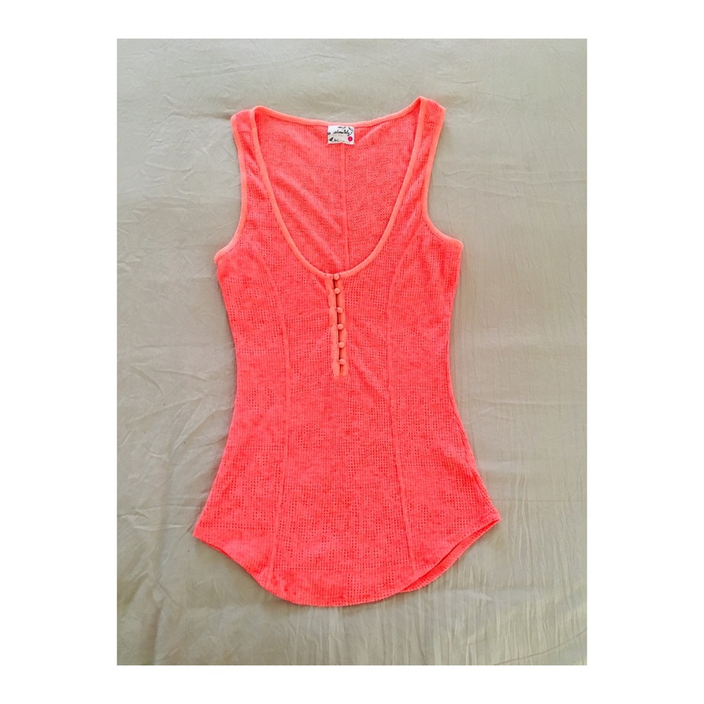 Free People neon tank top